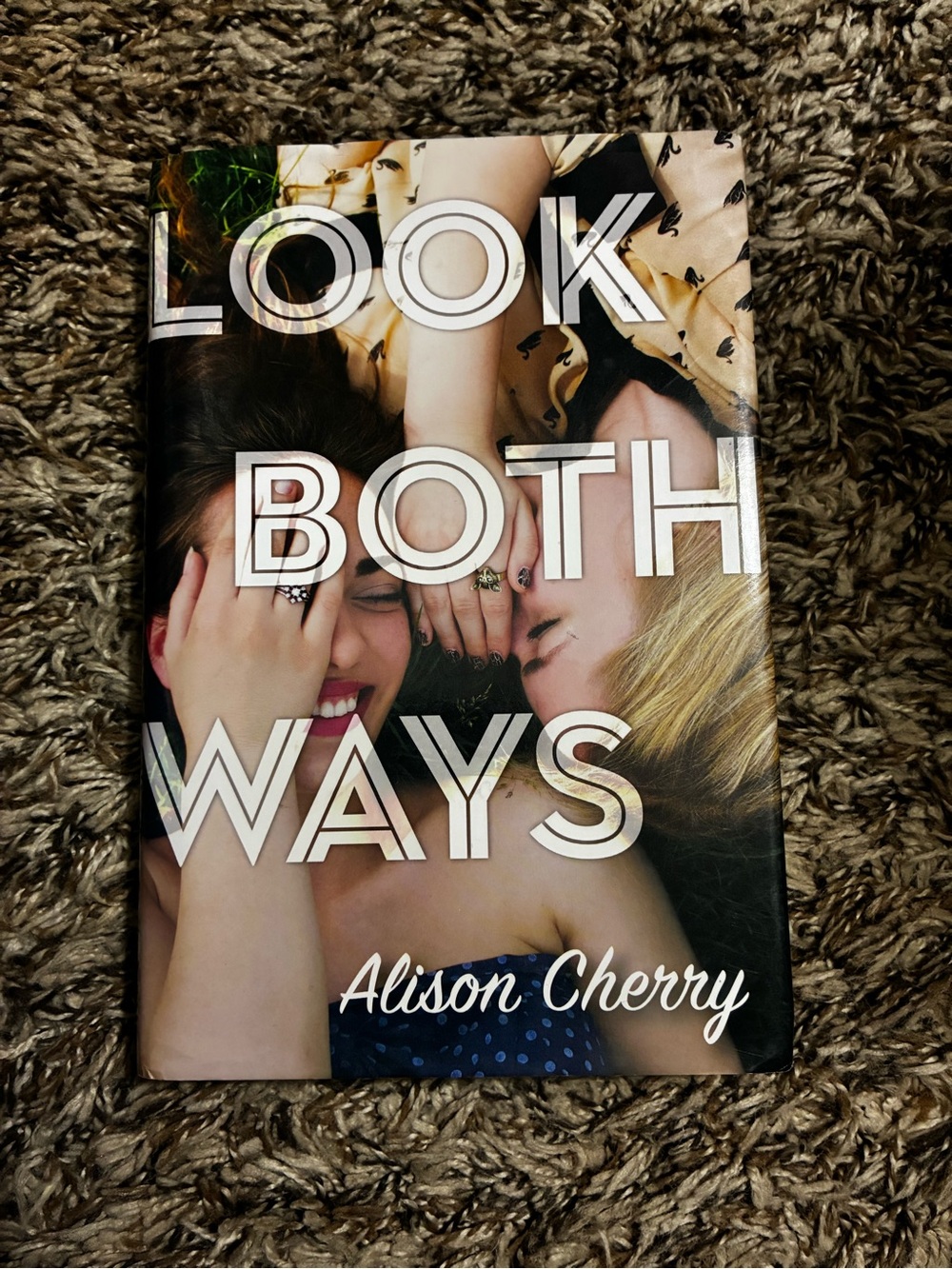 Alison Cherry "Look Both Ways" Hardcover Book - Blue/Black Cover